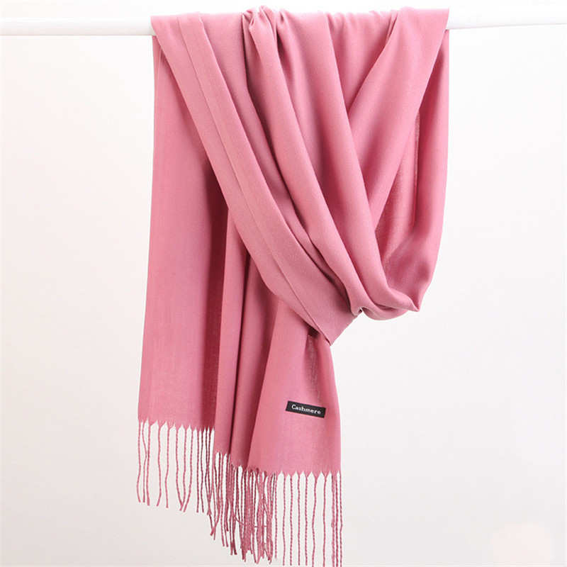 Shawl Wrap Winter - Syal wanita 2023 warna polos, syal