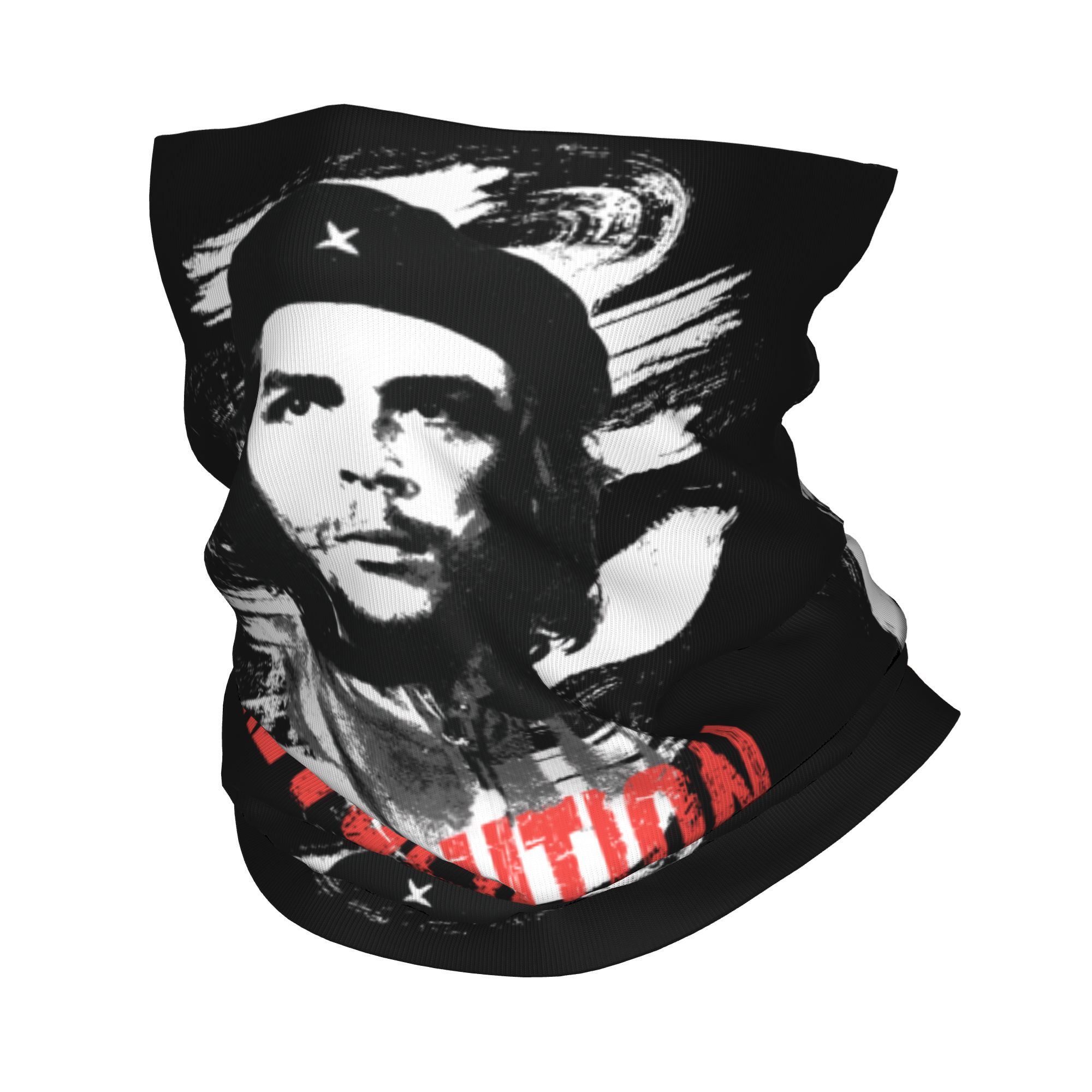 Neck Gaiter Fleece - Bandana Che Guevara Revolusi, Penutup Leher,