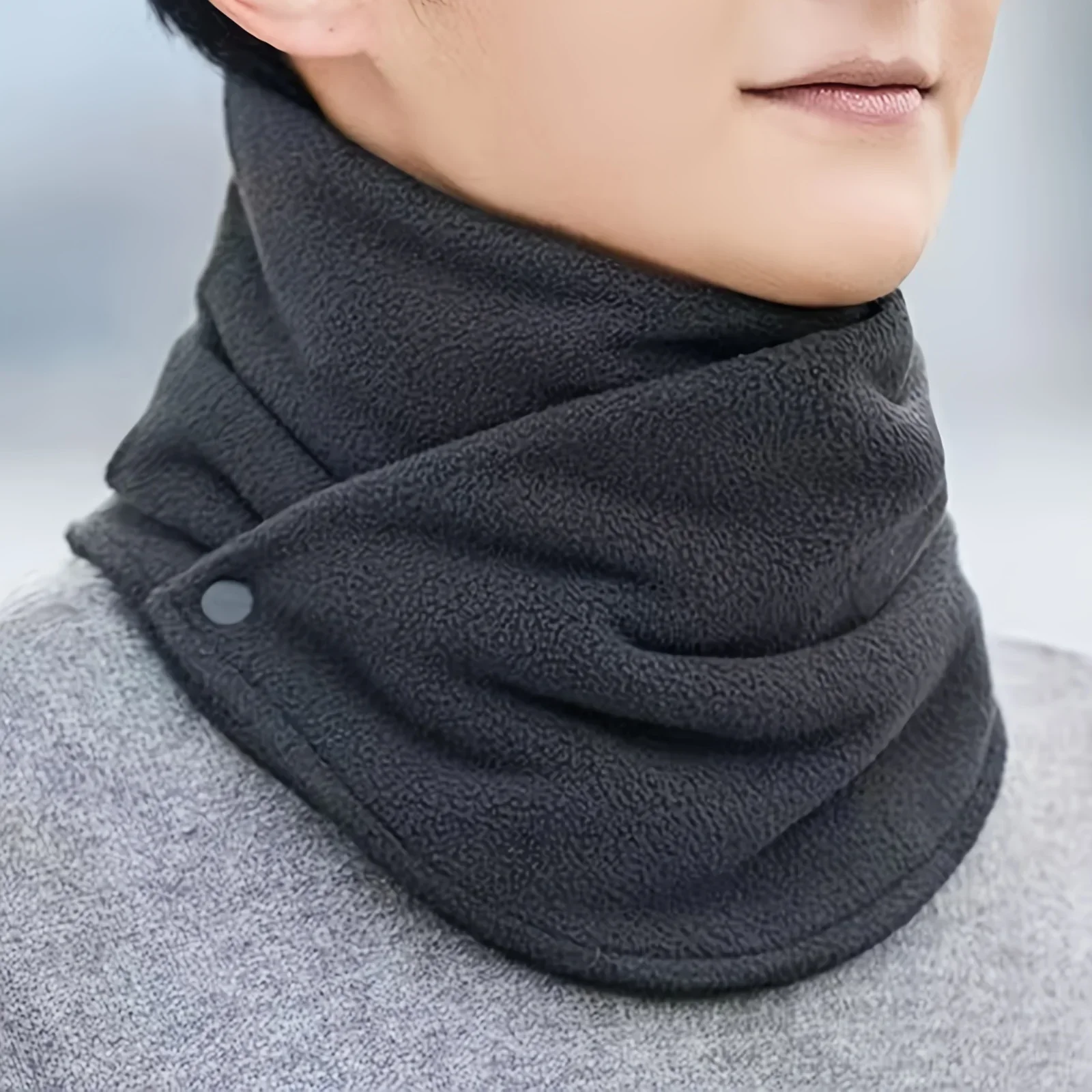 Neck Gaiter Fleece - Syal Bulu Domba Baru untuk Wanita