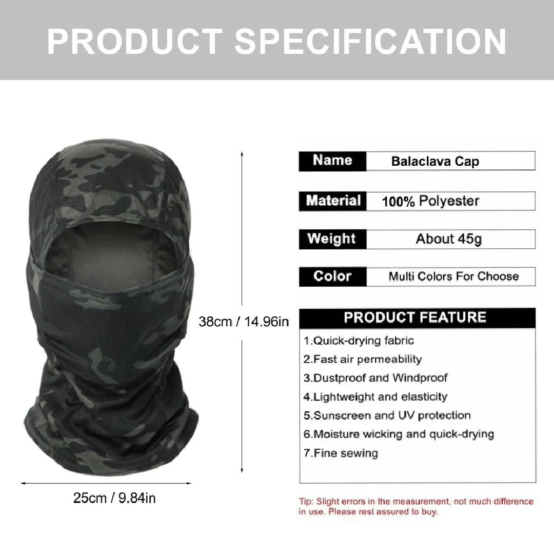 Topi Balaclava Kamuflase, Mask - Balaclava Ski Mask ulasan dan harga